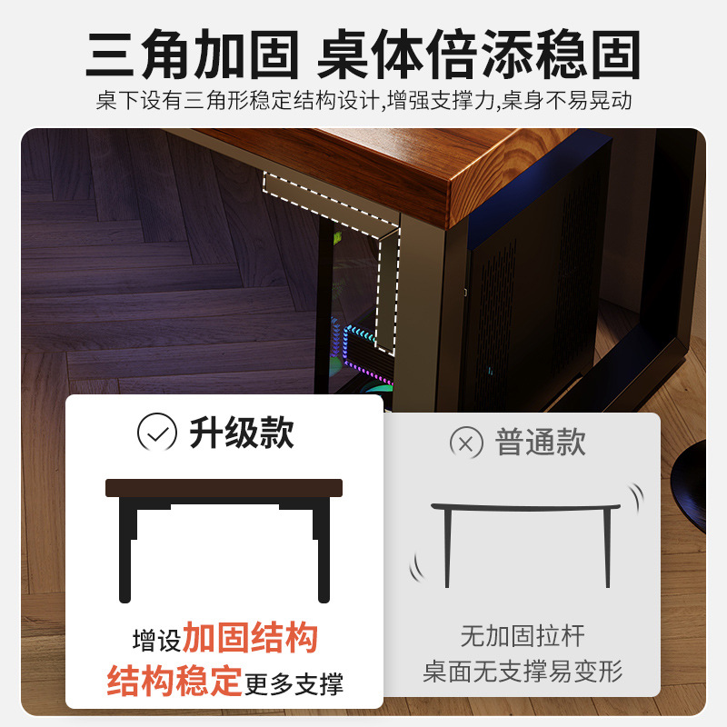 Escritorio de la computadora de madera maciza escritorio hogar estudiante escritorio dormitorio simple doble e-sports escritorio Workbench