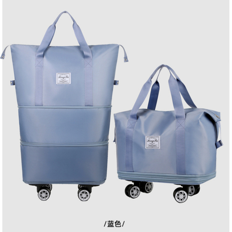 Light blue thickened three-layer + silent universal wheel + disassembly wheel