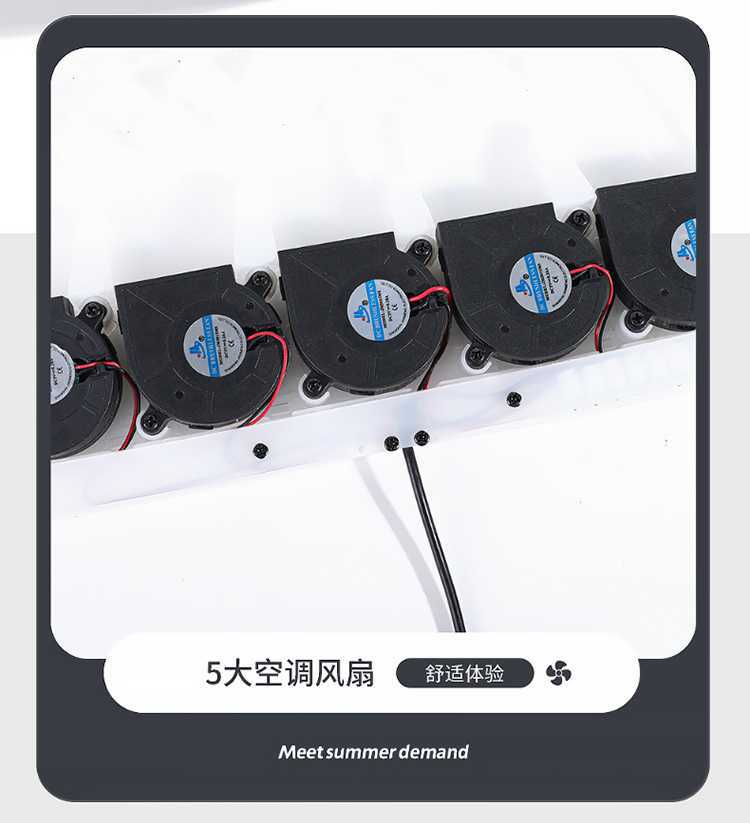 Summer Lumbar Support Cooling USB Fan Backrest Cushion Office Waist Support with Three Adjustable Wind Speeds