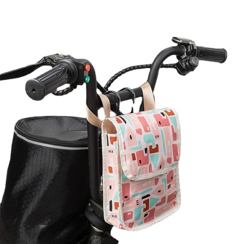 Electric bike front-mounted cargo bag, battery-powered scooter storage bag, electric vehicle storage pouch, organizer bag, phone bag, waterproof gadget