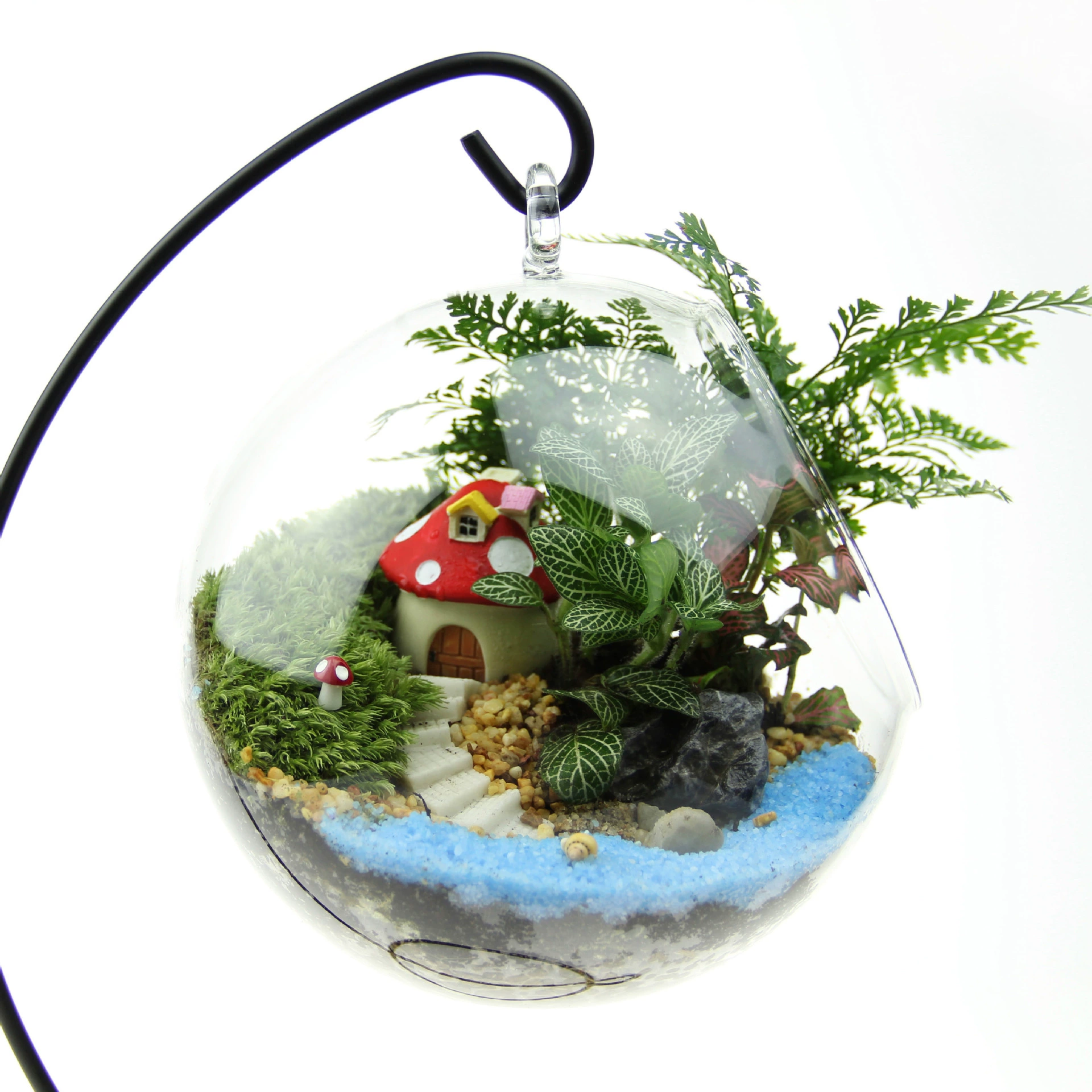 Творческий подарок мох микро пейзаж костюм пейзаж бутылка Материал Пакет 16 плоское дно висит бутылка костюм