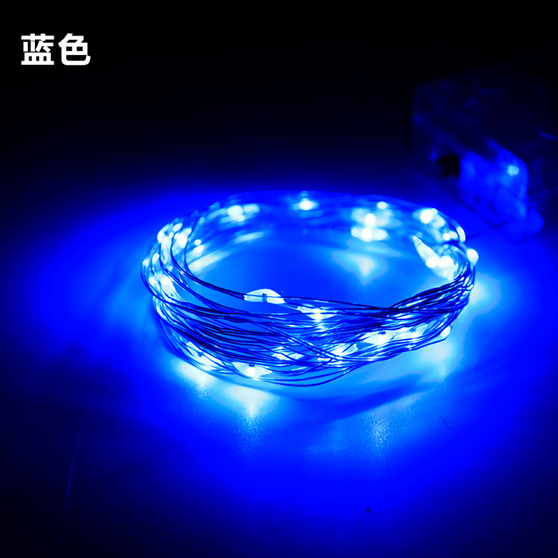 Luz de cadena de alambre de cobre LED transfronteriza ramo impermeable Luz de cadena de alambre de cobre USB decoración de caja de regalo Caja de batería LED Luz de cadena de alambre de cobre
