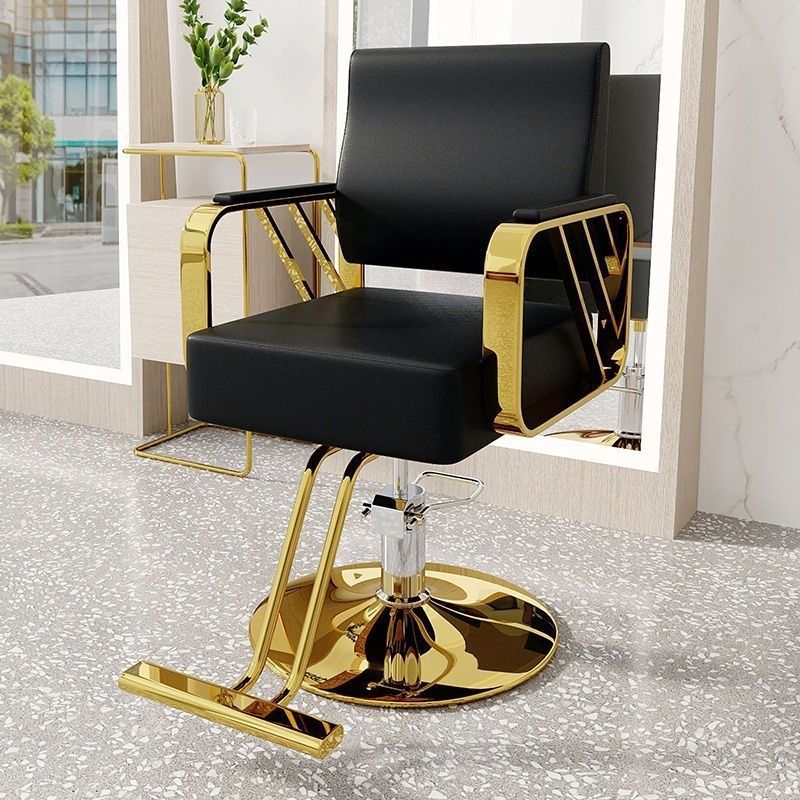 La peluquería se puede colocar especialmente en la silla de corte de pelo, la peluquería puede levantar y girar la silla de peluquería, la peluquería se puede teñir y raspar la silla.