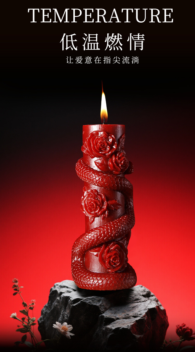 Jiuai Low-Temperature Drip Candle Red Soy Wax Sensory Play Candle for Couples — detail image 17
