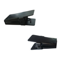 对讲机耳机延长PTT线用黑色铁夹 户外耳机用夹子带静音胶片A0670