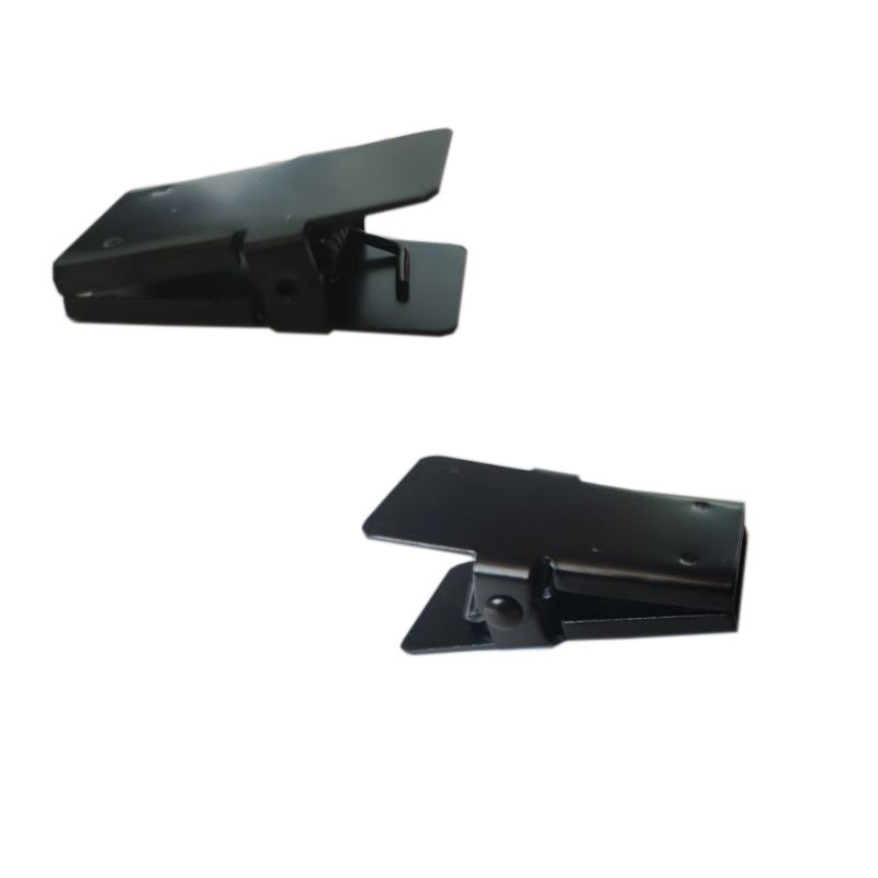 对讲机耳机延长PTT线用黑色铁夹 户外耳机用夹子带静音胶片A0670