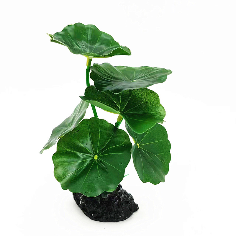 Simulación de plástico, plantas verdes, paisajismo, decoraciones de jardinería, adornos de peceras, simulación de plantas acuáticas, hojas, flores y plantas