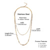 Trend fashionable sophisticated small design necklace stainless steel