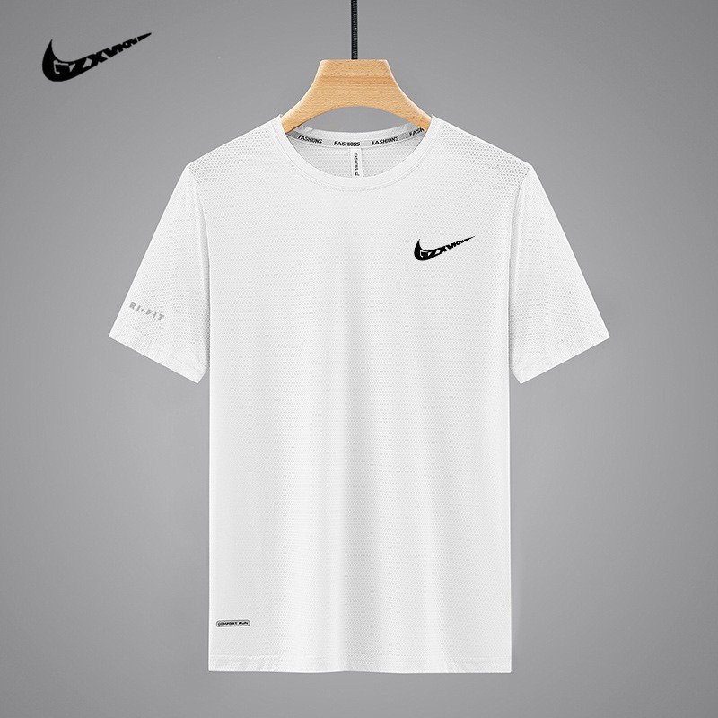 Cross-Border Ice Silk Short-Sleeved T-Shirt for Men 2026 Summer Lightweight Quick-Drying Sports Half-Sleeved Plus Size Round Neck Men's Clothing Cross-Border Ice Silk Short-Sleeved T-Shirt for Men 2026 Summer Lightweight Quick-Drying Sports Half-Sleeved Plus Size Round Neck Men's Clothing