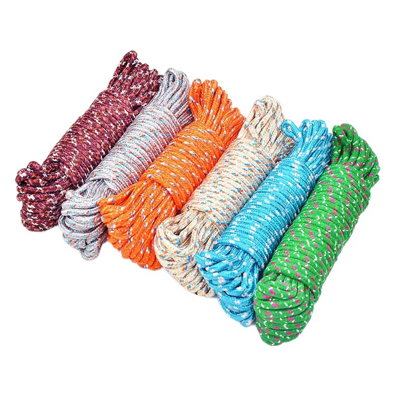 Bold multifunctional drying line nylon non-slip windproof clothesline drying line outdoor quilted rope 10 meters 10 meters