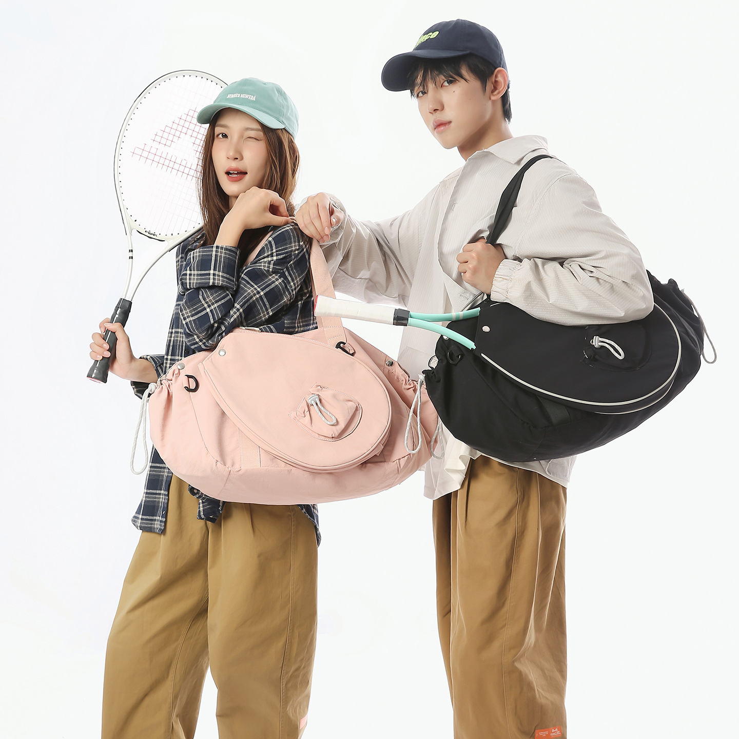 Nueva bolsa de tenis de gran capacidad, bolsa de hombro ligera, bolso de mano, mochila deportiva, bolso de bádminton, bolso de raqueta