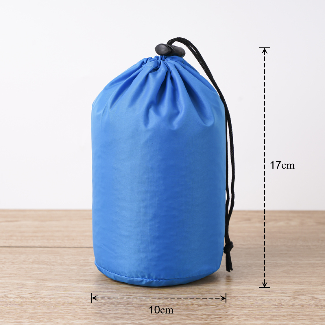 Bolsa de cuerda de nylon impermeable cilíndrica de plumón para ropa doméstica de poliéster bolsa de almacenamiento bolsa de embalaje bolsillo de paquete de contracción image 75