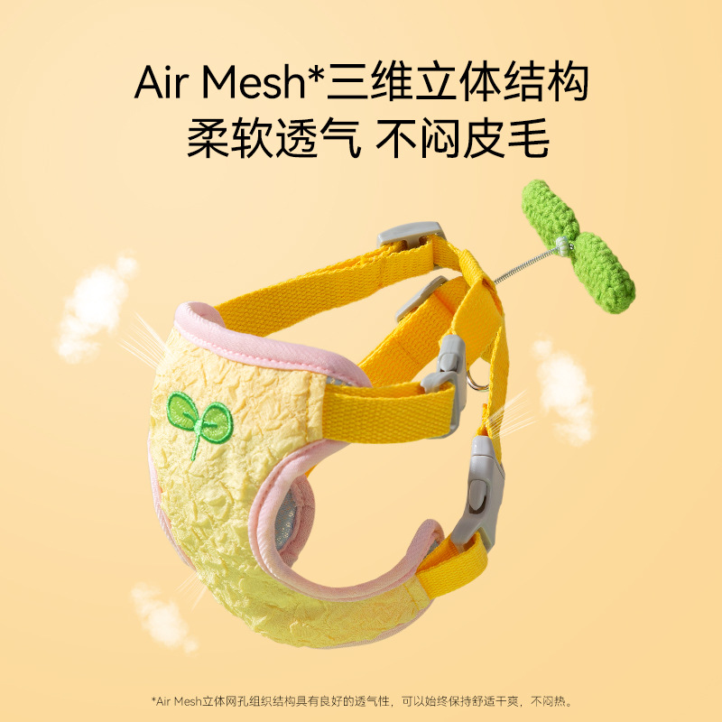 Nuevos perros salen, flores coloridas, mecedoras, correas para el pecho tipo chaleco, correa para gatos, cuerda para pasear a los perros