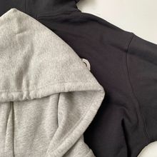 货号25A1005秋冬新款日系经典字母小方标休闲连帽卫衣开衫