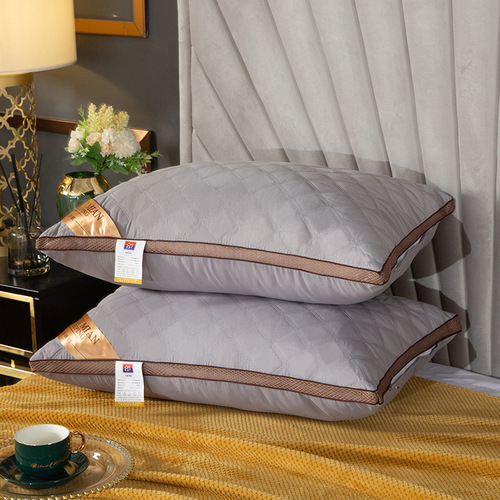 Wholesale Pillow Core for Hotel, Single or Double Use, with Starry Sky Pattern, Feather and Silk Pillow Core