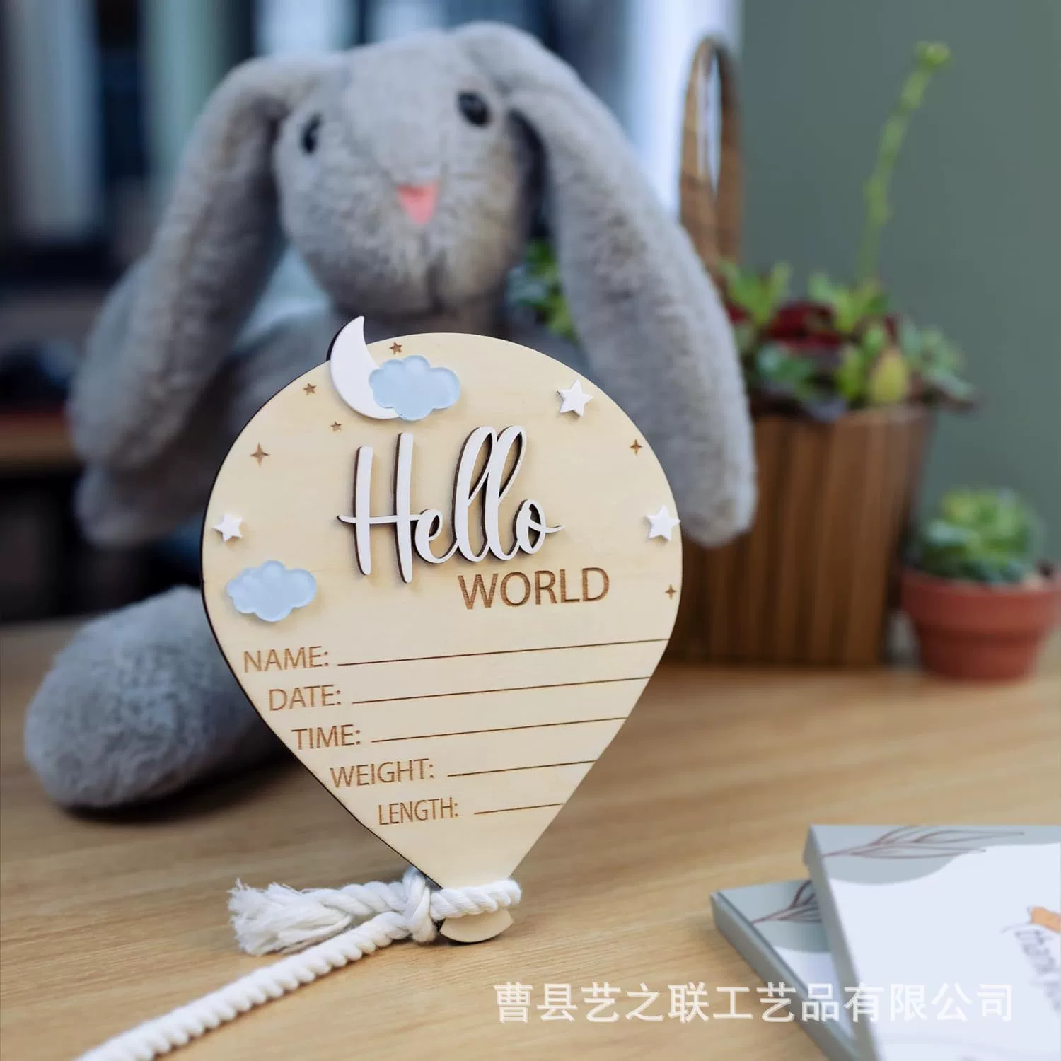 Памятная доска рождения малыша, деревянный Milestone «Hello World», табличка рождения, новая модель
