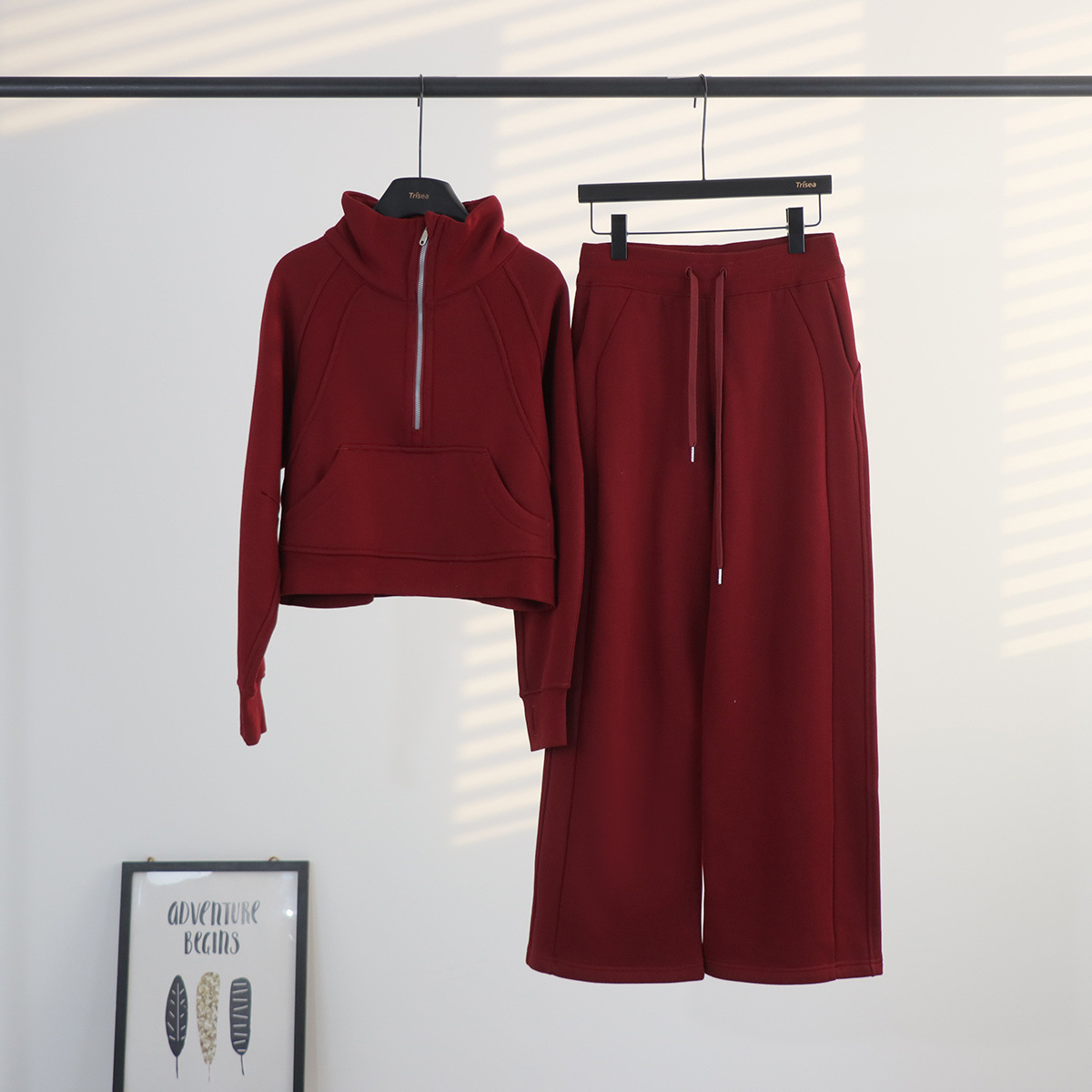 Lulu cuello suelto suéter de pantalones de vestir, cardigan de mujer, chaqueta de abrigo con camisa