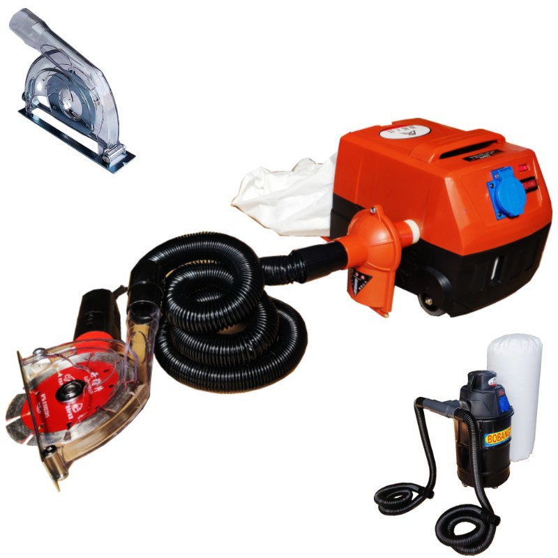 100 amoladora angular cubierta de corte Amoladora angular de 4 pulgadas cubierta de recolección de polvo 125 amoladora angular cubierta de recolección de polvo 5 pulgadas piedra ranurada