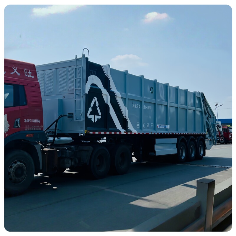 30-Cubic-Meter Semi-Trailer Compression Garbage Truck, Thickened and Sealed to Prevent Leakage, Direct Sales from the Manufacturer for Centralized Transfer at Landfills 30-Cubic-Meter Semi-Trailer Compression Garbage Truck, Thickened and Sealed to Prevent Leakage, Direct Sales from the Manufacturer for Centralized Transfer at Landfills
