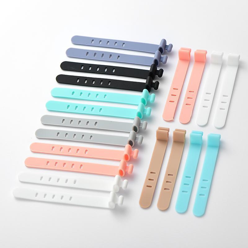 silica gel data line Bandage Storage Portable Winding Buckle wire fixed Cable Manager Hub Arrangement Ligature