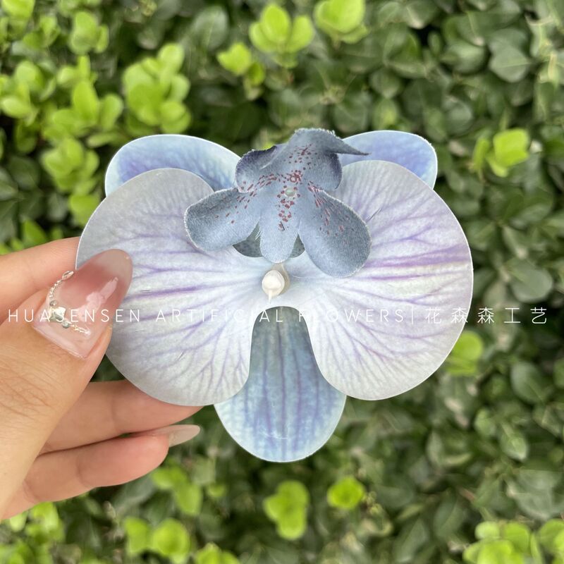 3Dプリントフィルム胡蝶蘭シミュレーション単輪花頭手作り結婚お土産喜糖箱装飾diy靴花|undefined