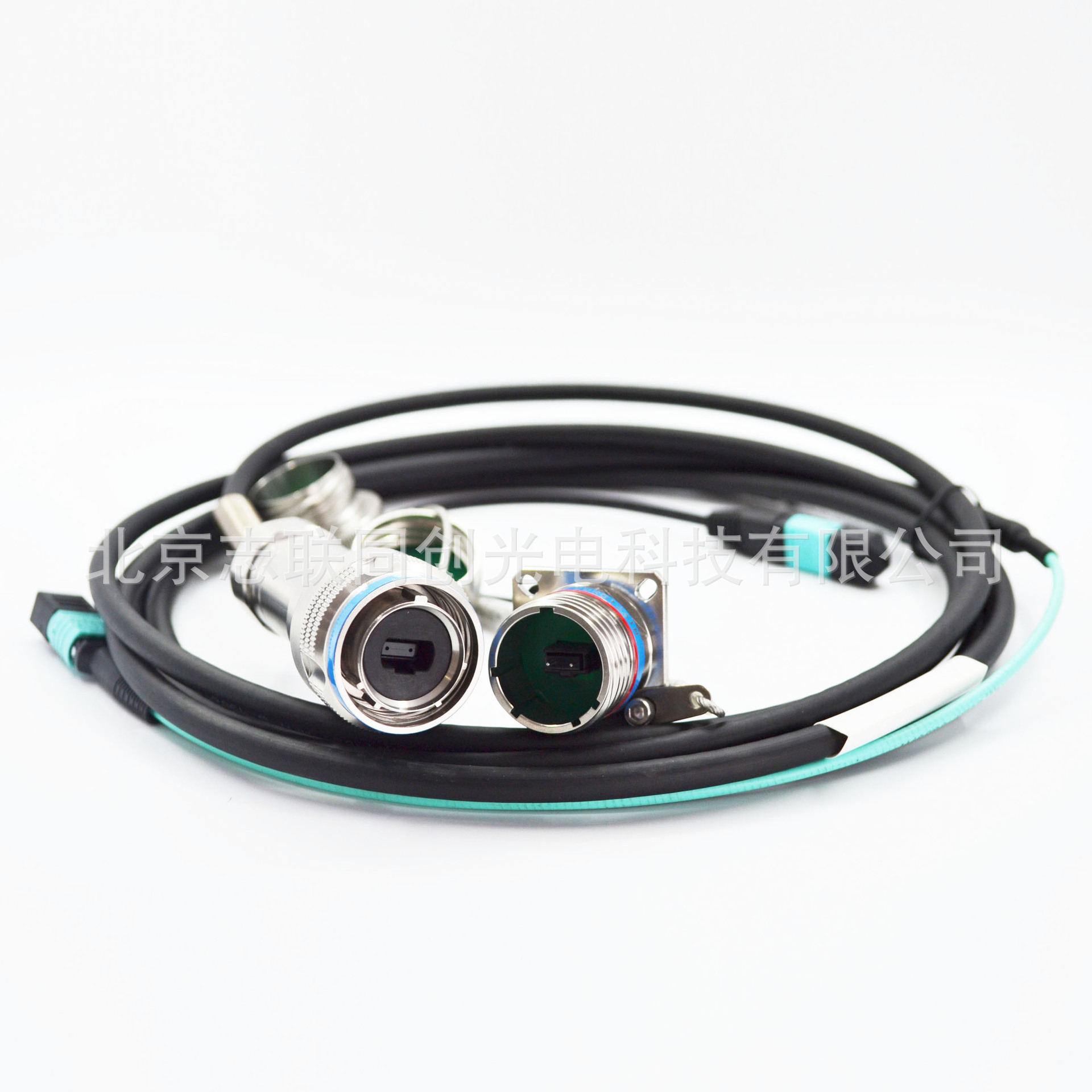 防水插头公母 J599MPO系列光纤连接器2-24芯高密度MPO24芯MPO跳线