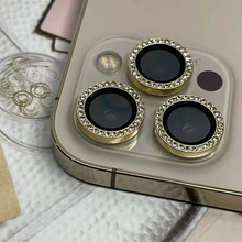 适用iPhone 12promax 手机 镜头保护圈 镶钻 钻石鹰眼 炫彩镜头圈