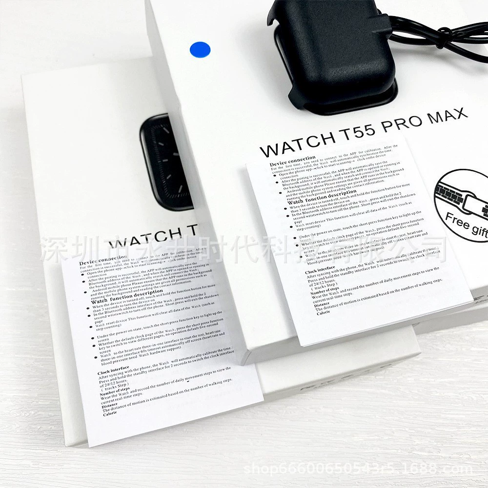 Смарт-часы T55 Pro Max с TWS Bluetooth-наушниками, набор 2-в-1 часы и гарнитура, несколько цветов