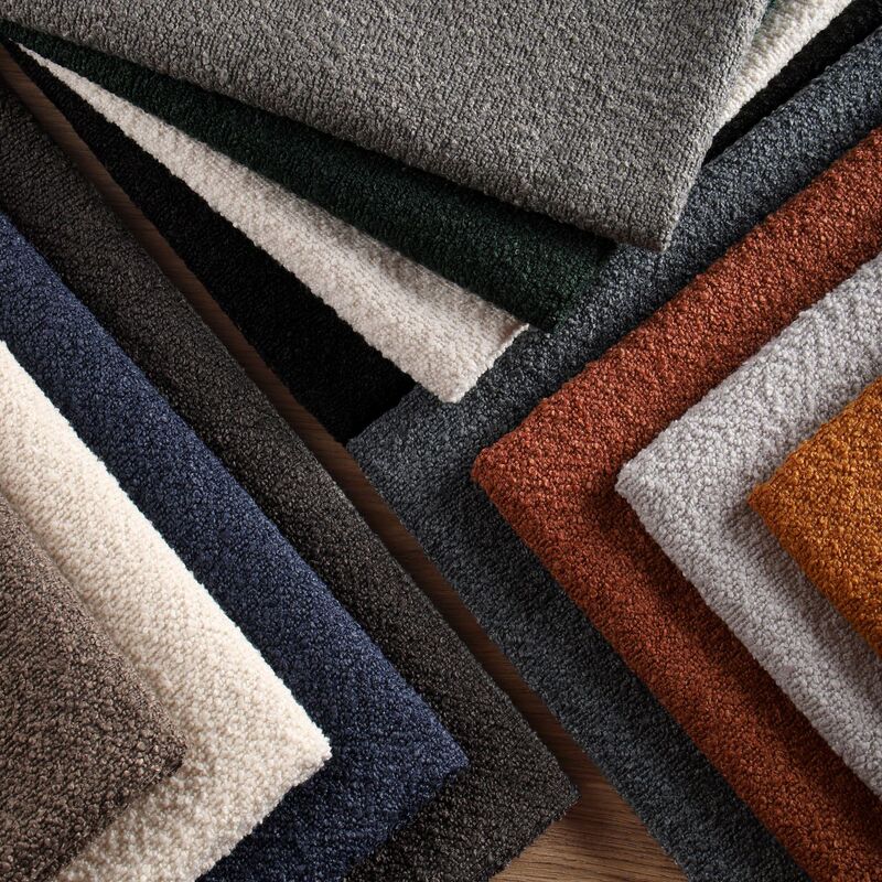 F8327 Loop Yarn Imitation Linen Fabric Sofa Seat Cushion Pillow Cover Cushion Bag Soft Bag Crafts Decoration