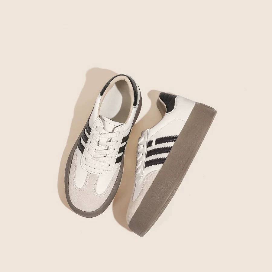 Кожа версия ~ Туфли на толстой подошве немецкая обувь для женщин 2024 новая осень