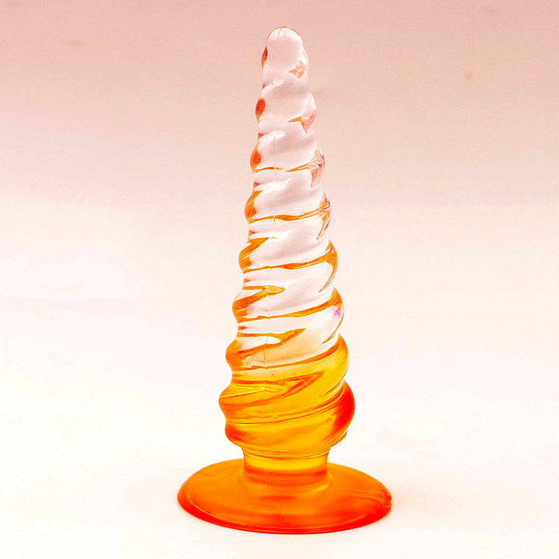Jelly Anal Plug with Graduated Beads, Flexible TPE Beginner Anal Trainer — detail image 9