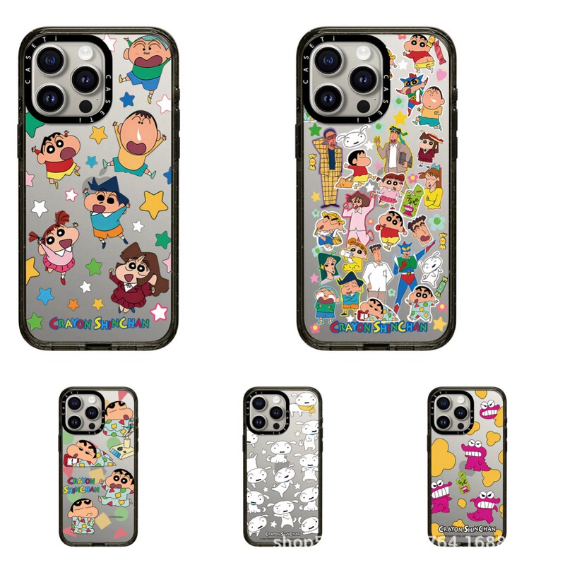 Crayon Shin-Chan Family Portrait C Family Suitable for iPhone Apple 17 Pro Max Phone Case 15/14 Trendy Brand 16 Plus