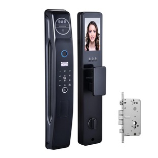 Tuya Wifi Remote Control Video Intercom Palm Vein Door Lock 3D Face Recognition Digital Entry Smart Lock