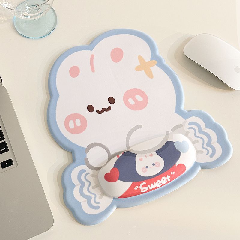 Alfombrillas de ratón transfronterizas, divertidas y variadas, reposamuñecas, alfombrillas de ratón de alta calidad con formas especiales, alfombrillas de ratón de dibujos animados para hombres y mujeres