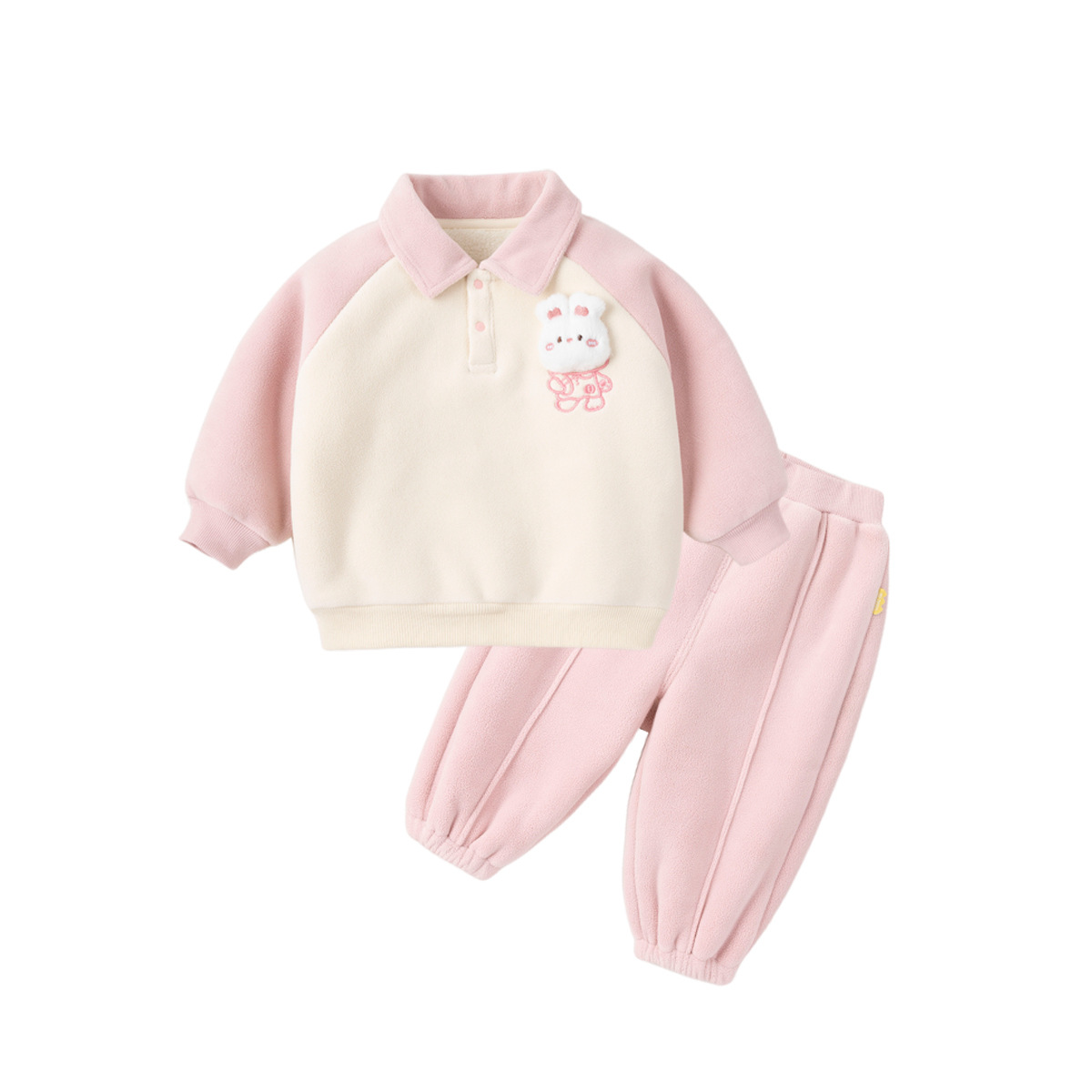 Dudu bebé más traje de terciopelo invierno dibujos animados niños Polo de dos piezas niños ropa para niños ropa casual para niñas moda