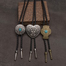 1pcs����sŮʿ�r������Ȼ��ʯbolo tie�I�K����pu����