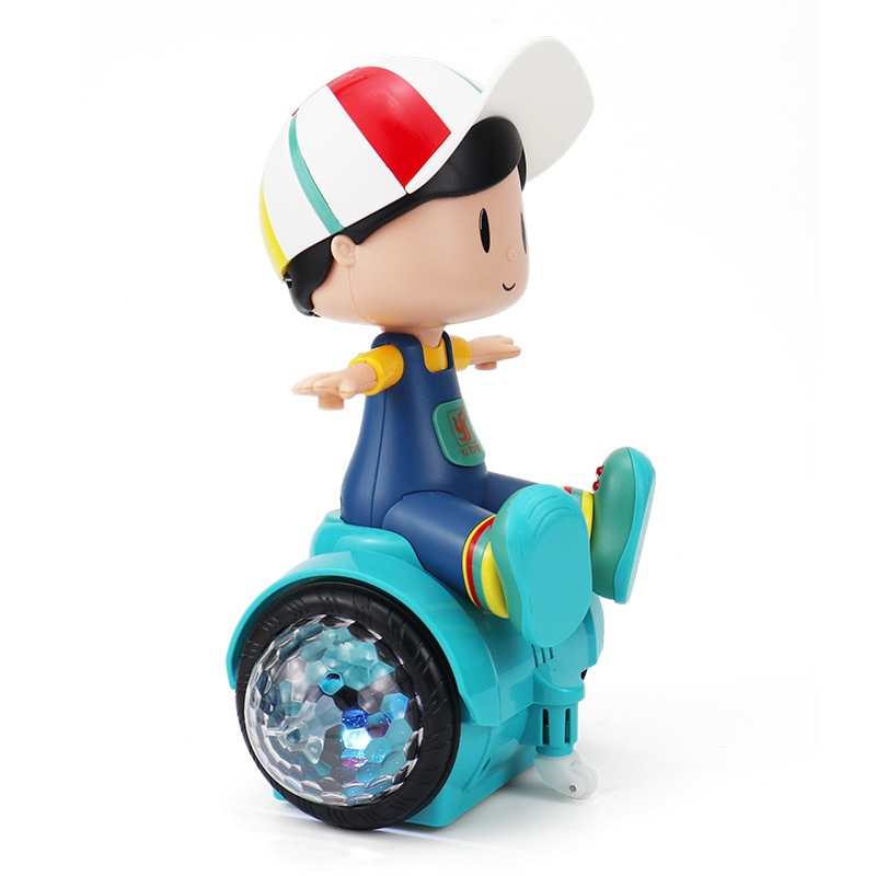 El mismo tipo de acrobacias eléctricas universales giratorias para niños juguetes de equilibrio de juguetes de muñecas de luz de música al por mayor