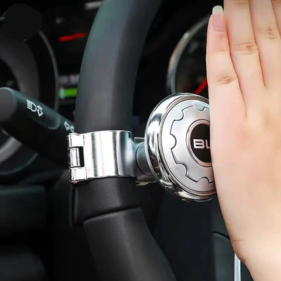 steering, one-hand steering gear with — Steering wheel booster