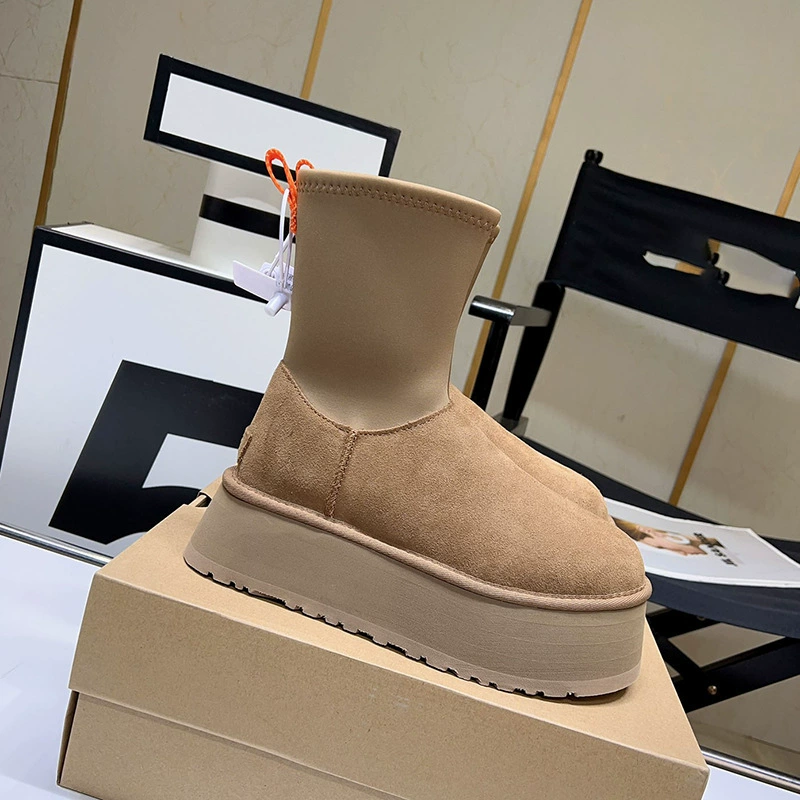 Winter high elastic high boots platform, for import