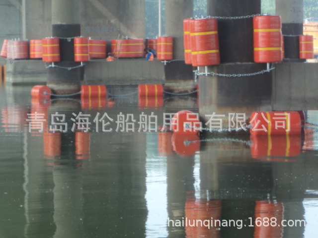 充气码头停泊靠球 实心防撞靠垫 桥墩防护用防撞球 EVA填充护舷防