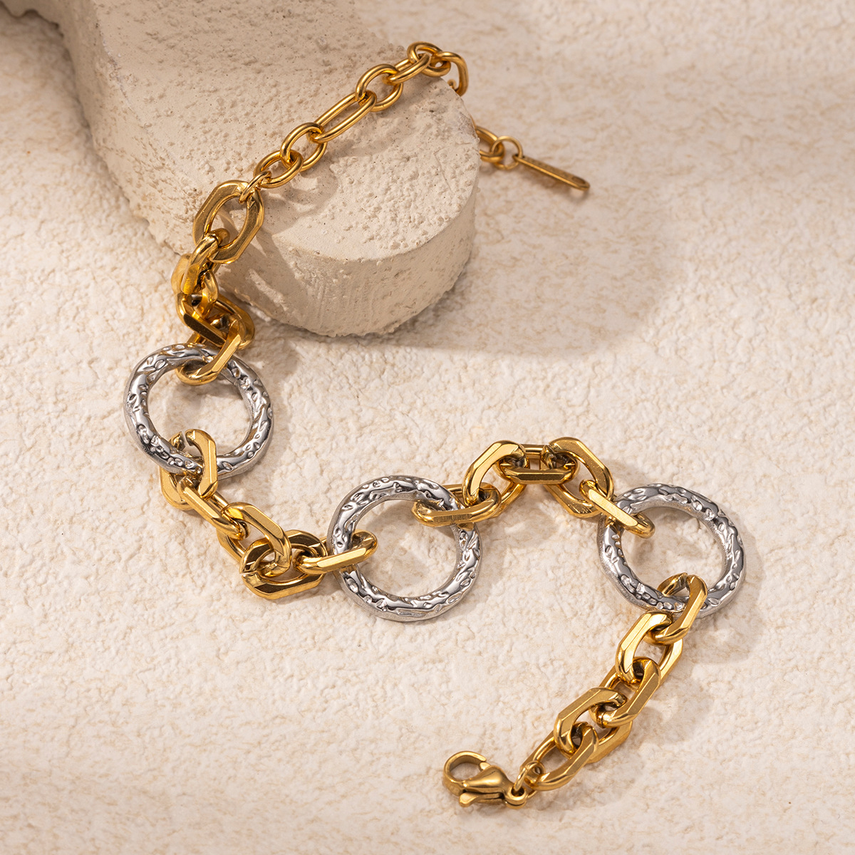 Tena Collar de línea de acero inoxidable europeo y americano Pulsera de alta calidad que no se desvanece Joyas de acero inoxidable Joyas transfronterizas