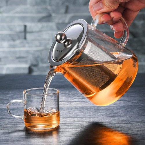 Stainless steel inner pot glass teapot electric ceramic teapot borosilicate glass flower tea pot Gongfu tea set