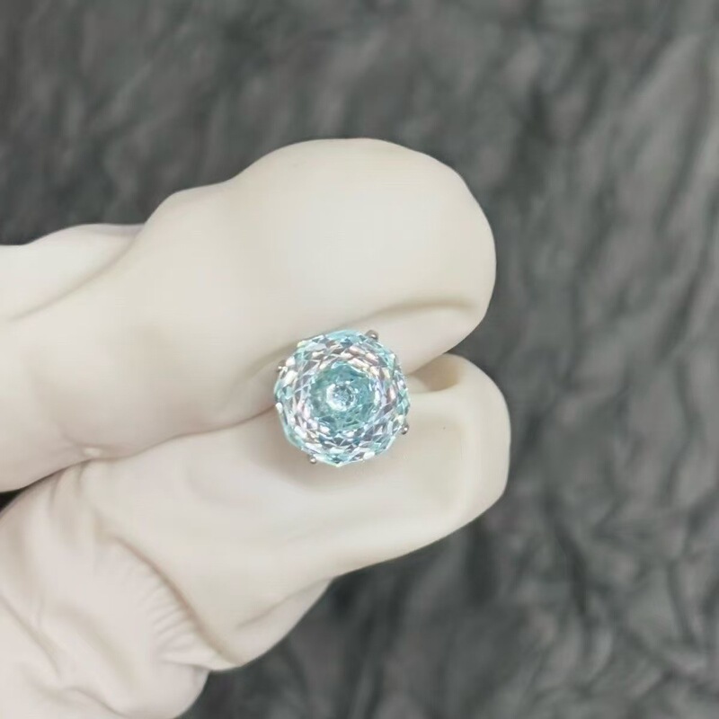 Popular Titanium Steel Romantic Bouquet Rose Zircon Multi-Color Zircon Earrings New Exquisite Ear Bone Studs Wholesale Popular Titanium Steel Romantic Bouquet Rose Zircon Multi-Color Zircon Earrings New Exquisite Ear Bone Studs Wholesale