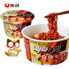 韩国进口食品农心炸酱乌龙辣味拌面108g韩式干拌面方便面碗面宵夜