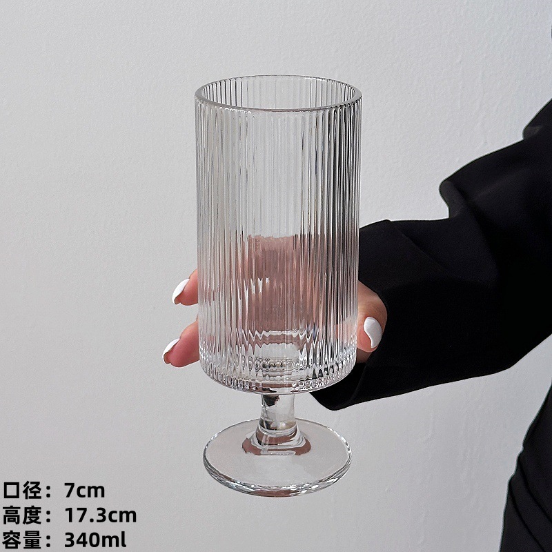 스트라이프 잔 [하이 스타일]