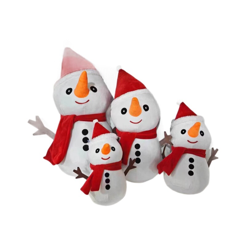 冬の新型クリスマスシリーズの雪だるまのぬいぐるみのヘラジカの漫画の人形のクリスマスツリーの置物|undefined