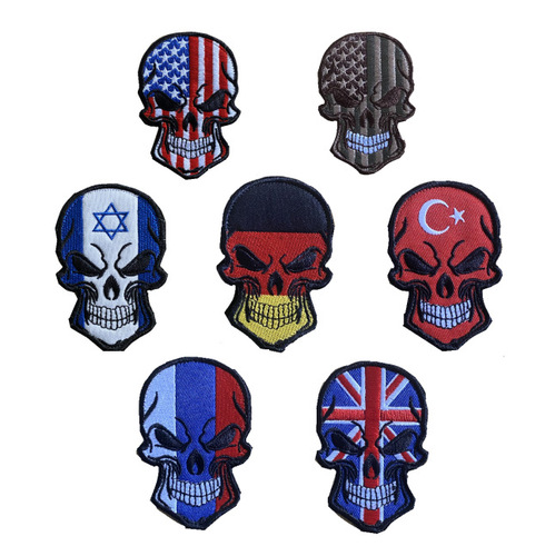 Outdoor embroidery label glue flag embroidery beauty embroidery badge embroidery hot selling cloth patch emblem cross-border goods Velcro