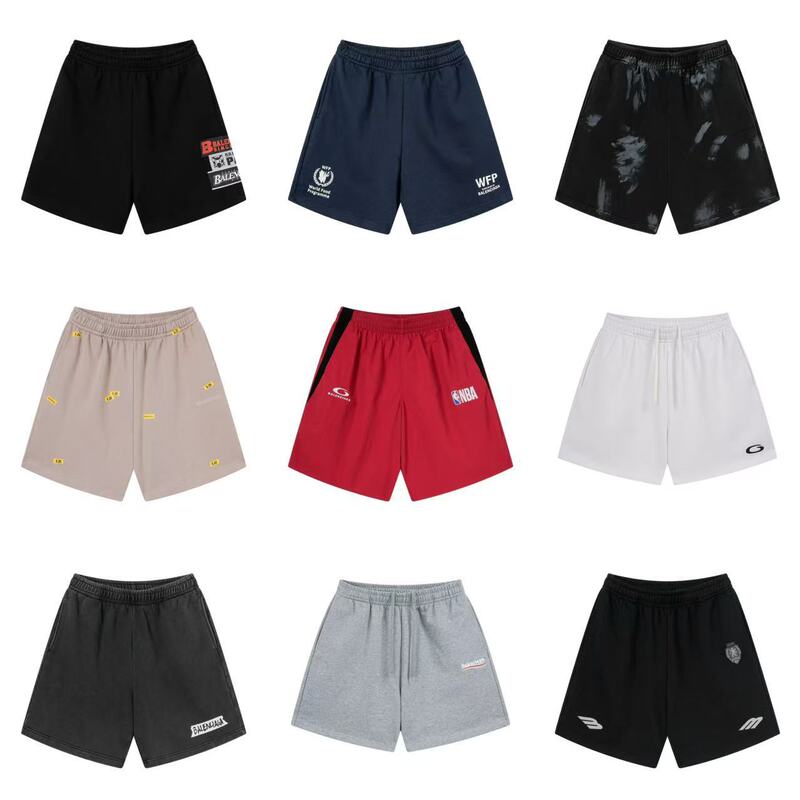 26 Collaboration Embroidered Shorts High Street Fashion Brand Unisex Loose Sports Shorts Men's Sports Shorts 26 Collaboration Embroidered Shorts High Street Fashion Brand Unisex Loose Sports Shorts Men's Sports Shorts