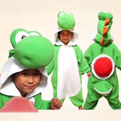 Yoshi Kigurumi Kidsren's Yoshi One-Piece Pajamas Cartoon Halloween Stage Performance Costumes for Toddlers and Men