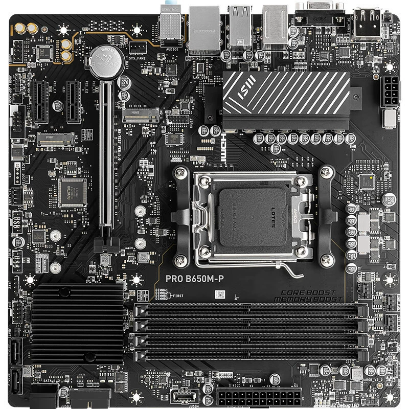 Applicable AMD MSI Pro B650M-P Computer Motherboard AM5 Support 7000 Series